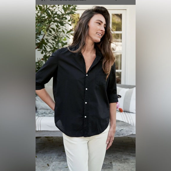 Frank & Eileen Tops - Frank & Eileen Midnight Black Shirt